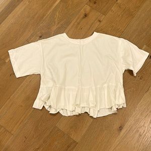 The Impeccable Pig Small Cream Cropped T-Shirt
